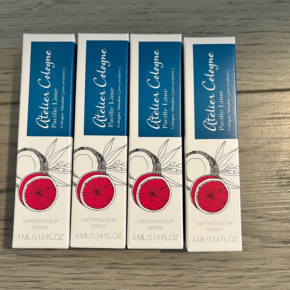 LOT OF 4 Atelier Cologne 4 Fragrances Pure Spray 0.14 oz 4ml TRAVEL SPRAY